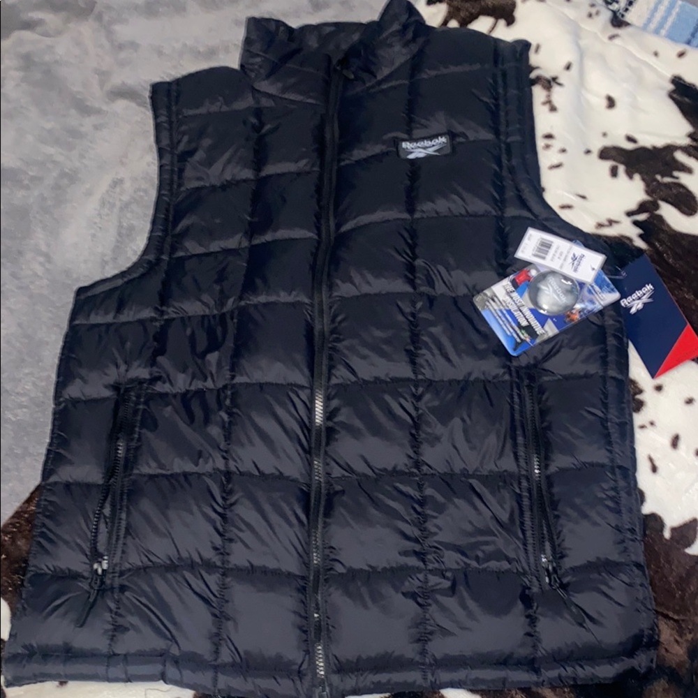 Reebok Men's Black Puffer Vest